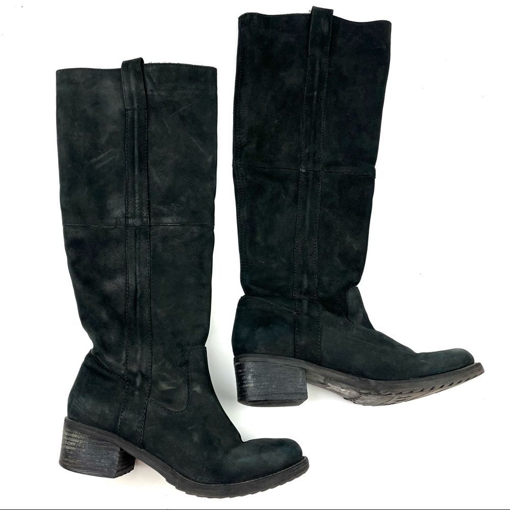 Steve Madden McCloud black Nubuck leather boots size 7.5